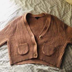 J.Crew dusty rose knitted cardigan